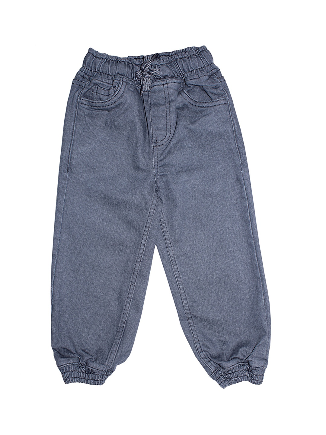 

KiddoPanti Boys Grey Regular Fit Mid-Rise Clean Look Stretchable Jeans
