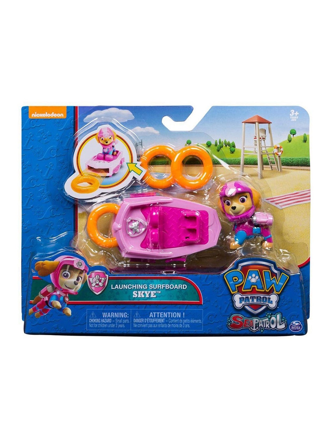 

PAW PATROL Sea Patrol Light Up Skye with Pup Pack and Mission Card Toys, Pink