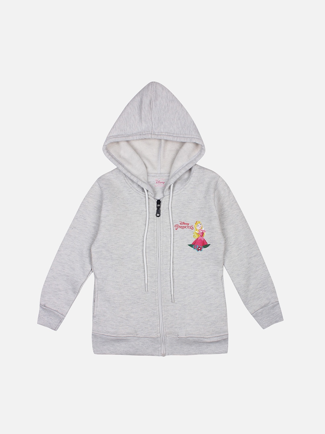 

PROTEENS Girls Grey Solid Hooded Sweatshirt