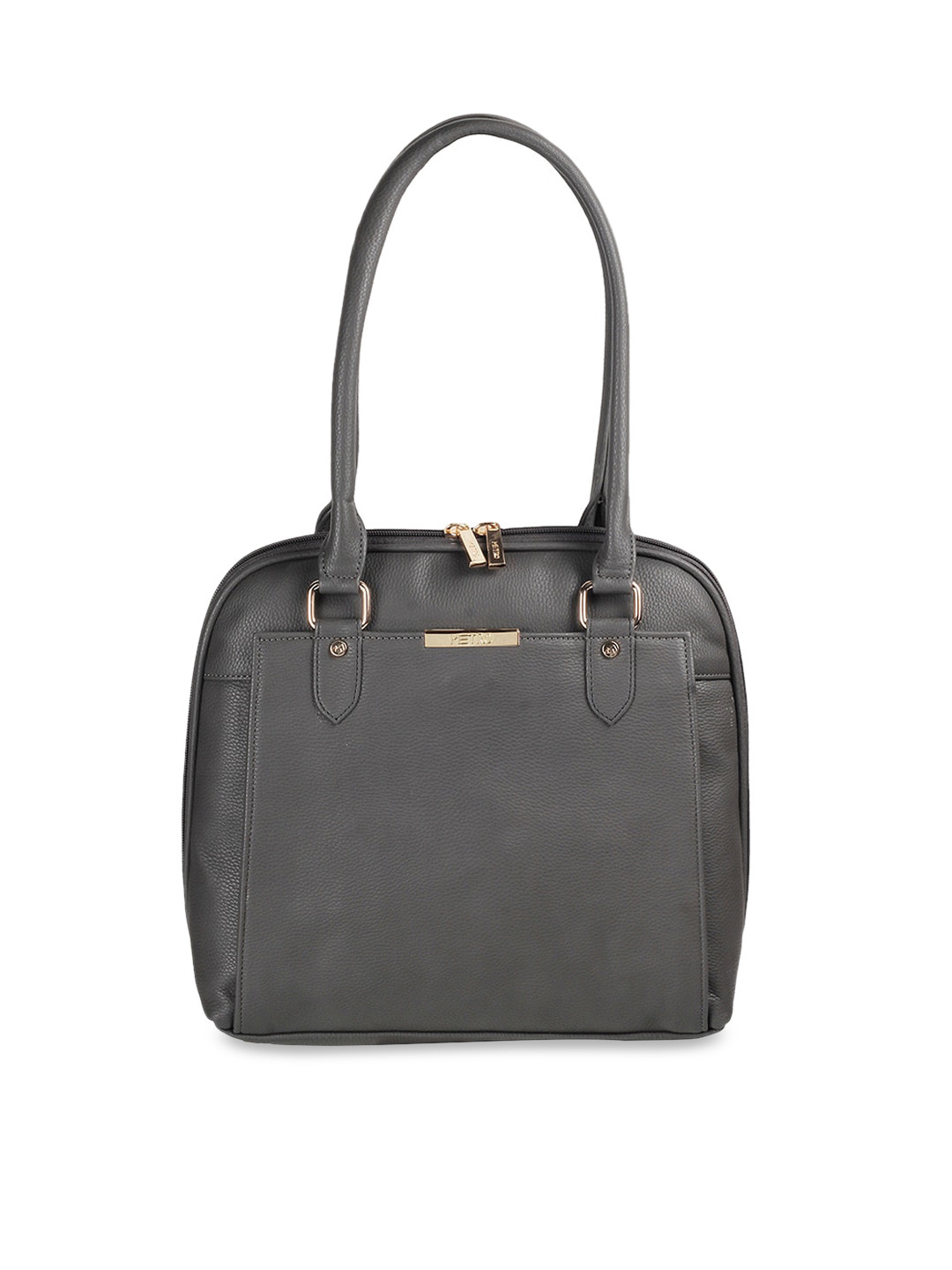 

Metro Grey Solid Handheld Bag