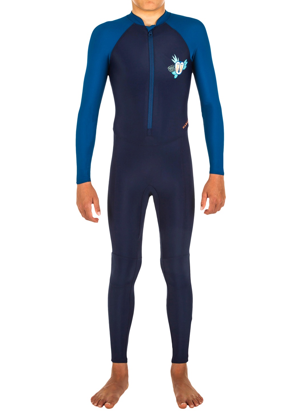

Nabaiji By Decathlon Unisex Kids Navy & Teal Blue Colourblocked Swim Set, Navy blue
