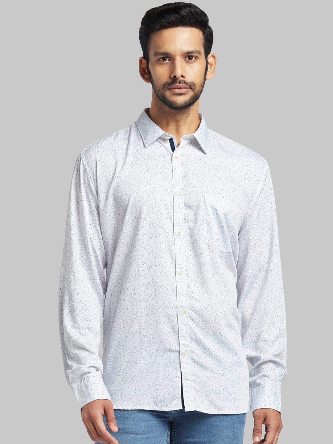 

Parx Men White Regular Fit Printed Casual Shirt