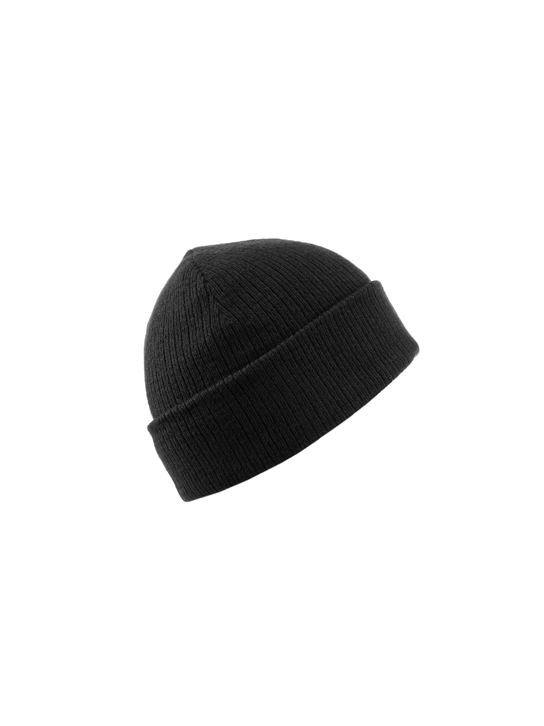 

WEDZE By Decathlon Unisex Black Self Design Fisherman Beanie
