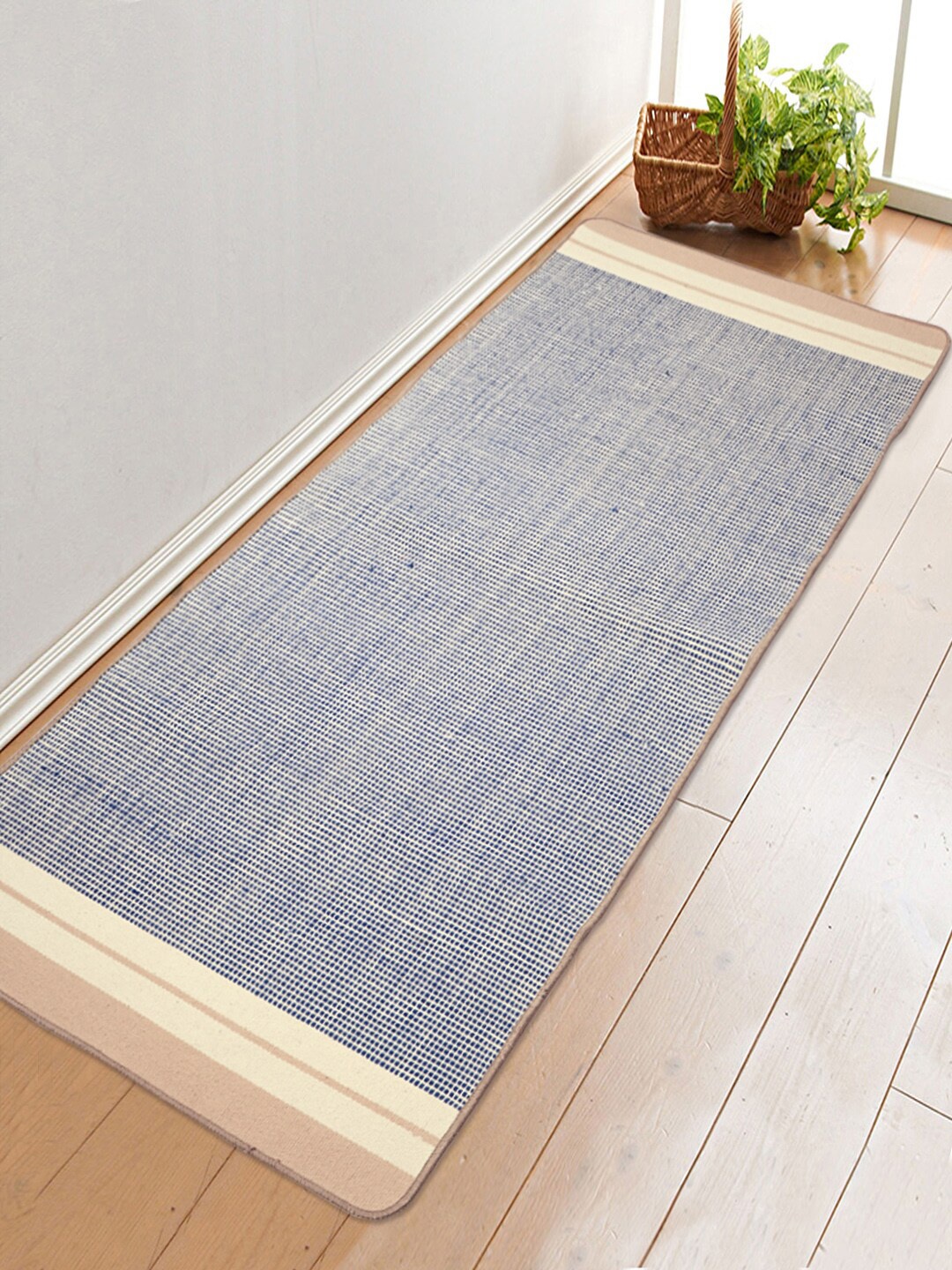 

Saral Home Blue & Beige Self-Design Yoga Mat