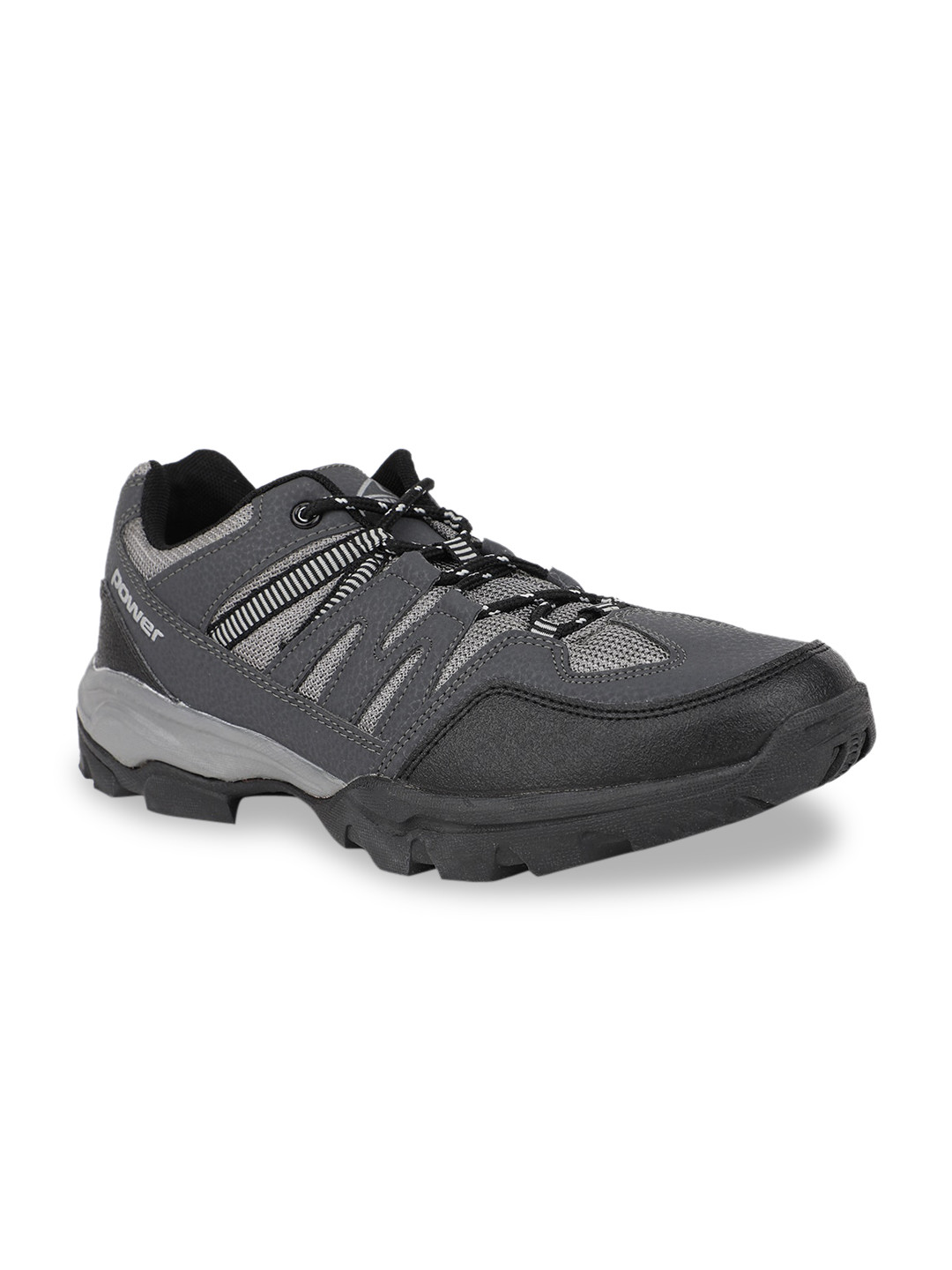 

Power Men Grey Colourblocked Trekking Shoes