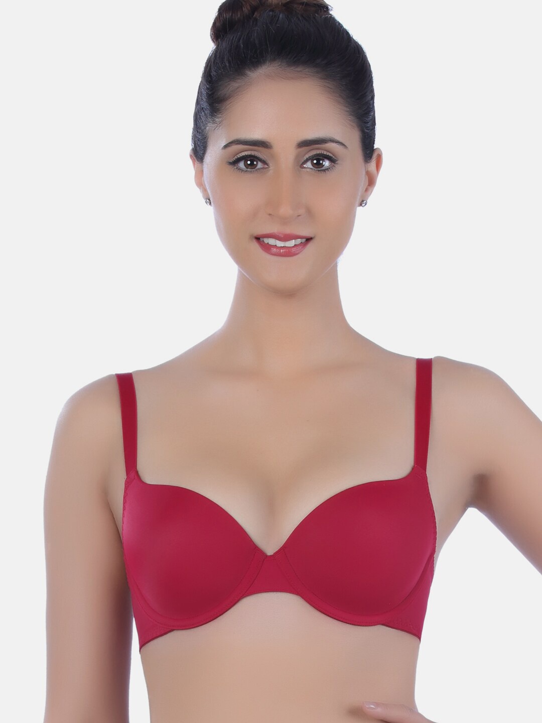

Triumph T-Shirt Bra 77 Wired Padded Seamless Everyday Bra, Red