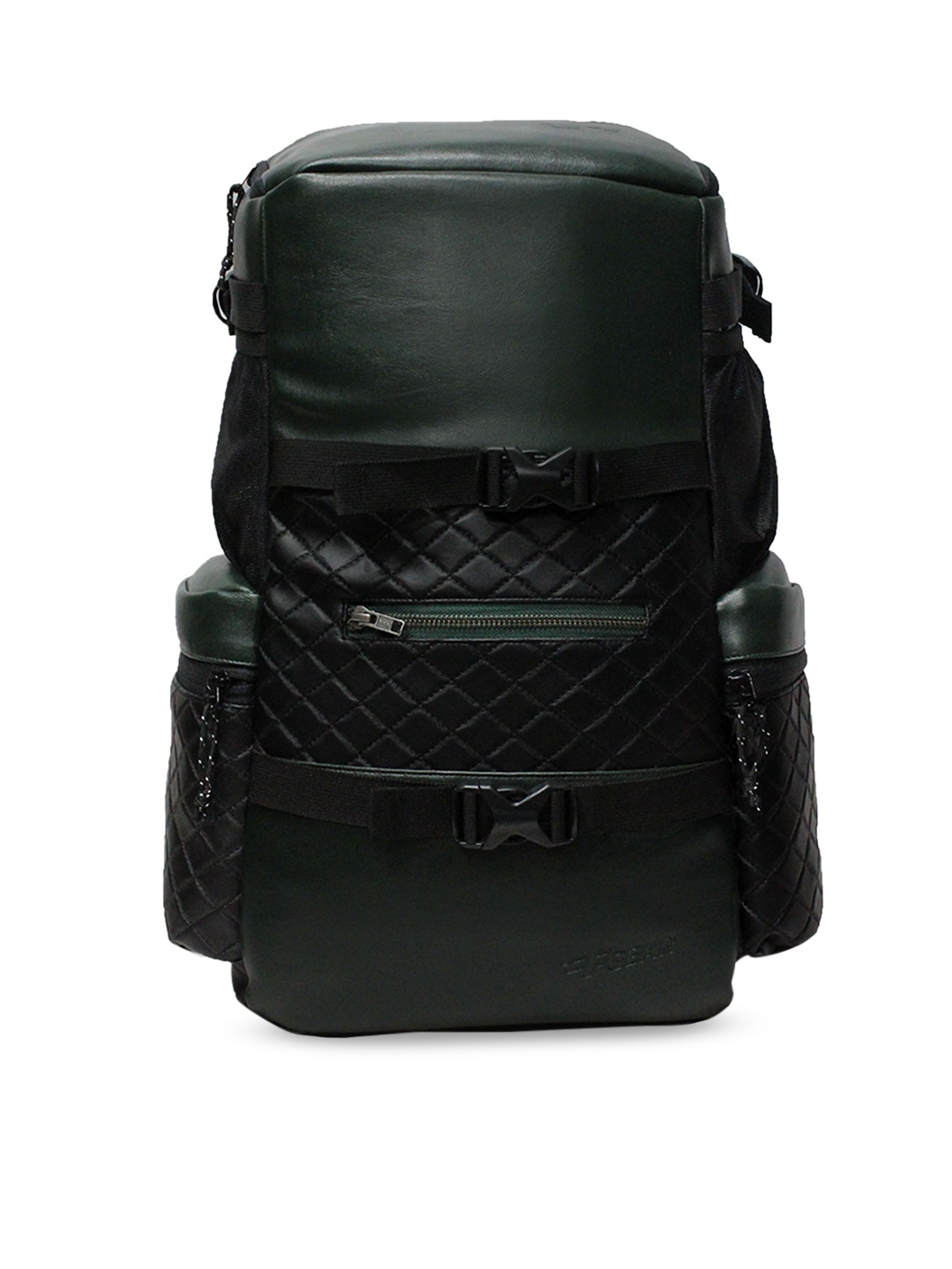 

F Gear Unisex Green & Black Solid Backpack