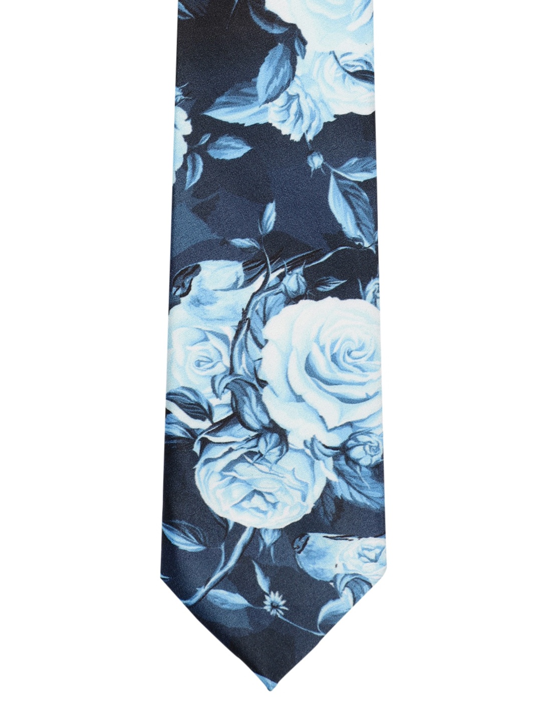 

Tossido Blue Printed Broad Tie