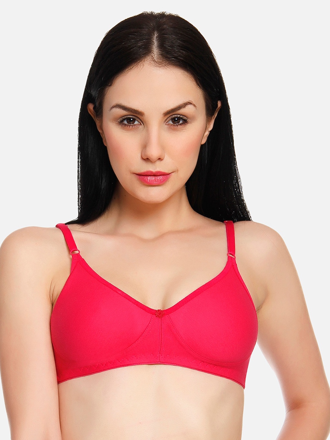 

Innocence Fuchsia Solid Non-Wired Non Padded T-shirt Bra BBAPLIN36472_28B