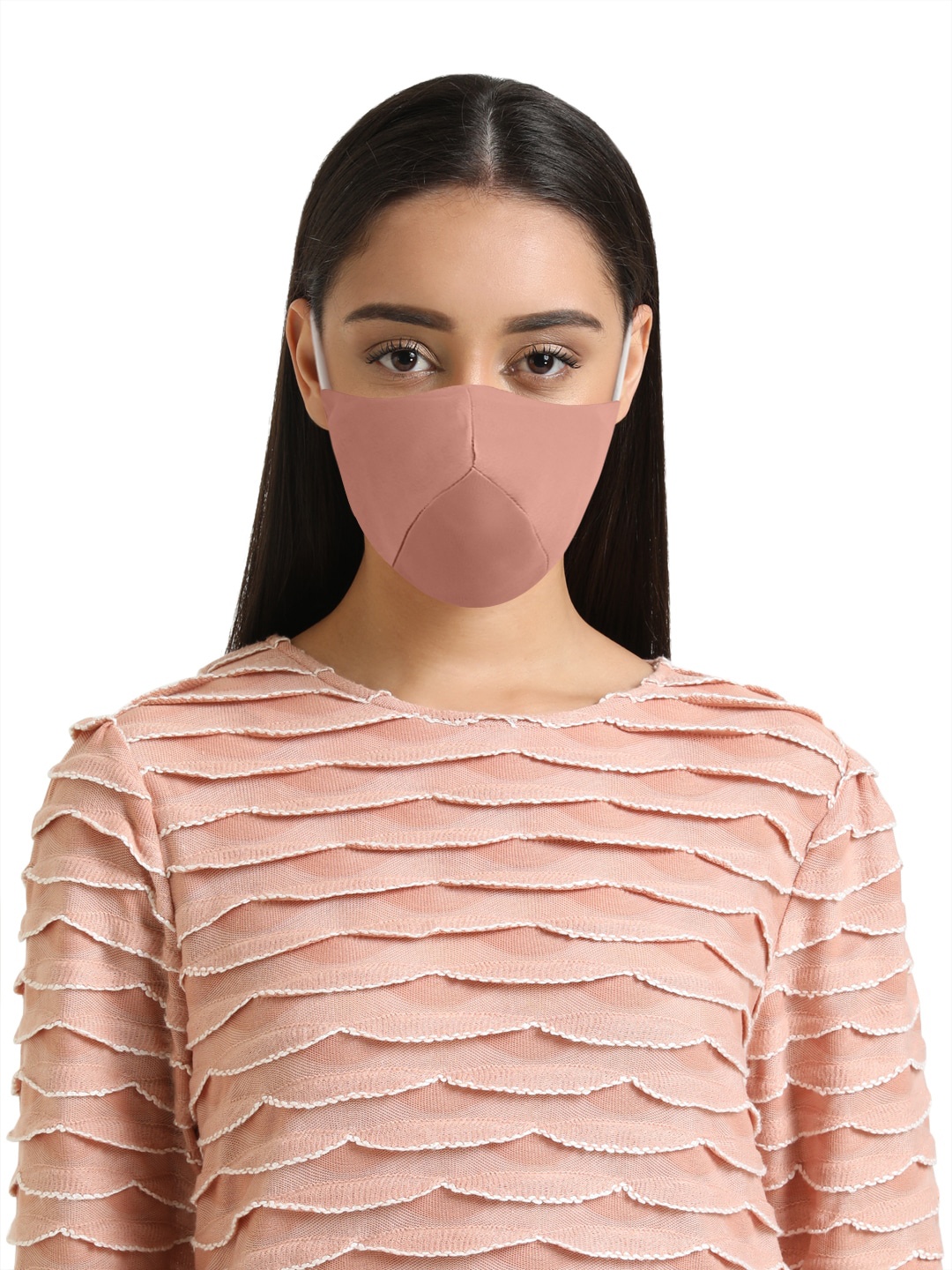 

Kazo Women Beige Solid 2 Ply Reusable Face Mask