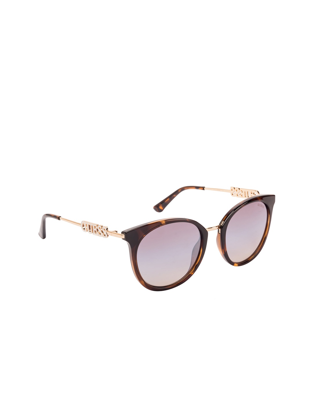 GUESS Women Cateye Sunglasses GU7645 52 52G, Brown