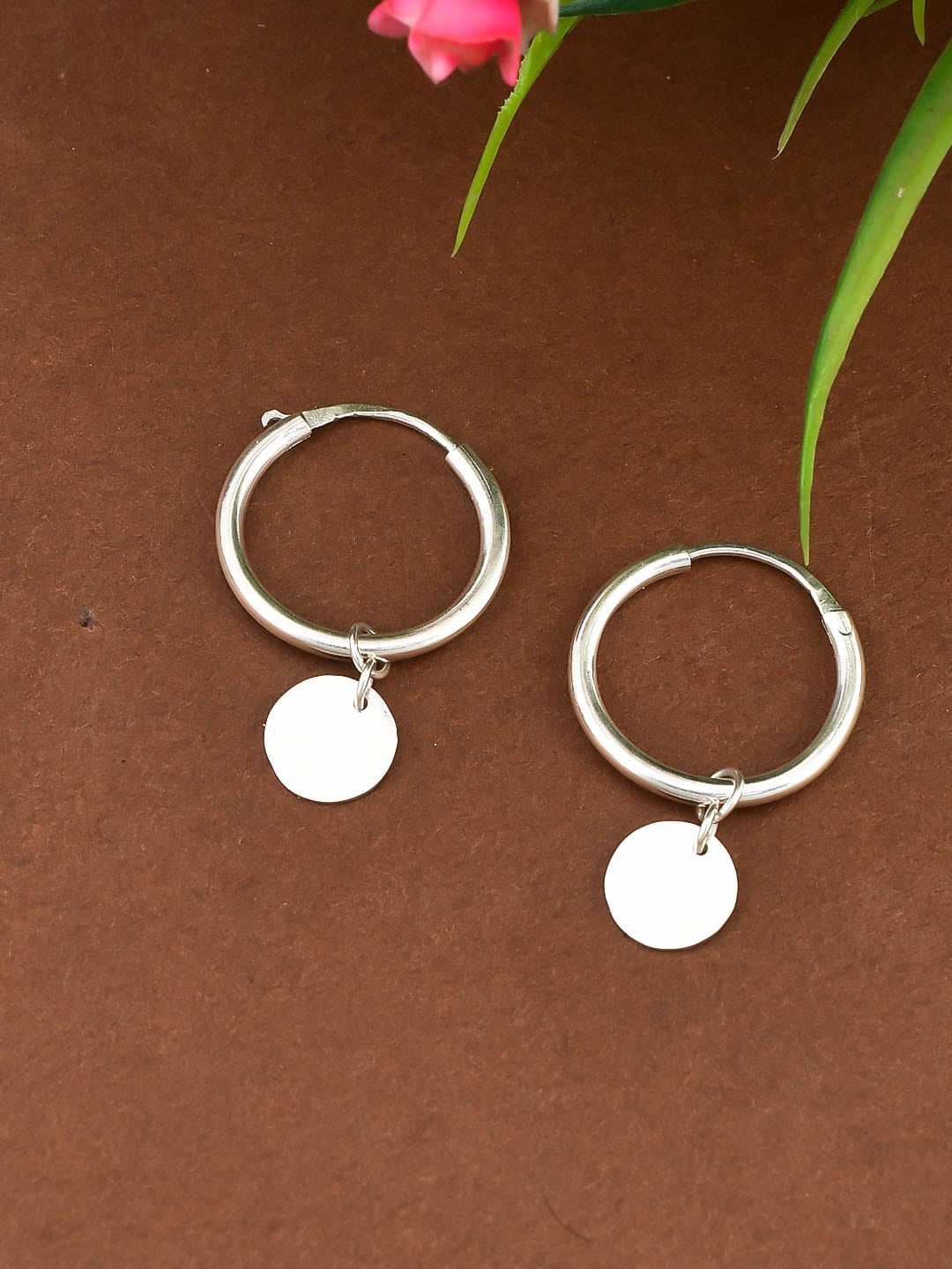 Silvermerc Designs Silver-Plated Circular Hoop Earrings