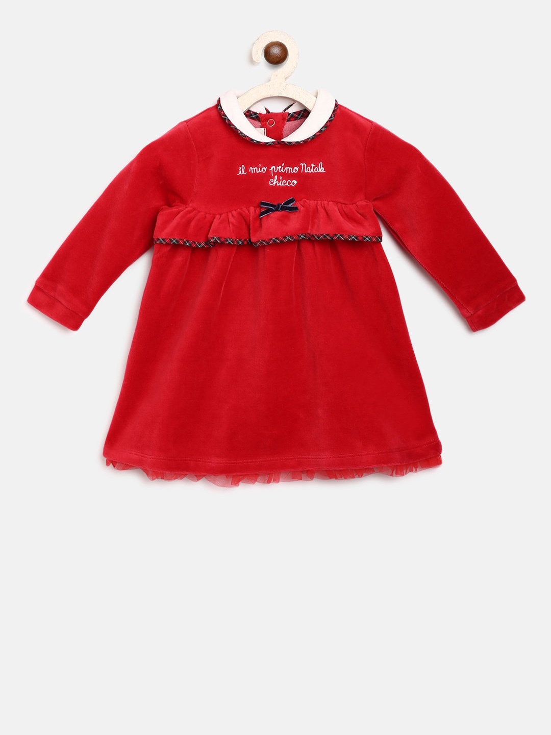 

Chicco Girls Red Solid A-Line Dress