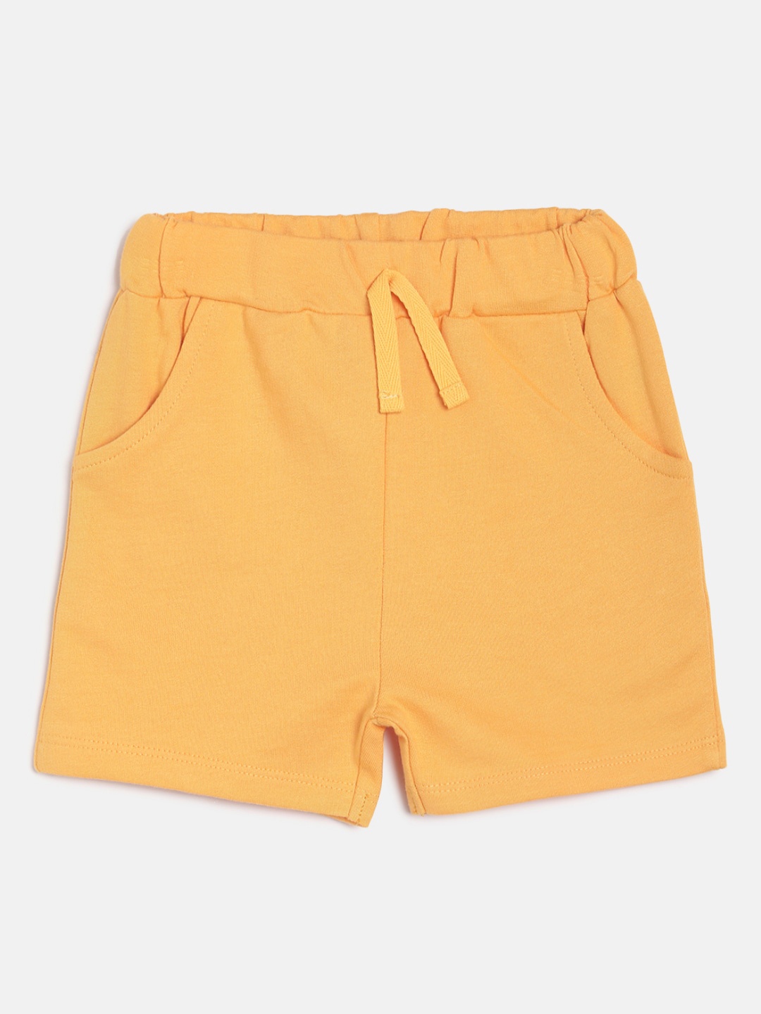 

MINI KLUB Boys Yellow Solid Regular Fit Regular Shorts