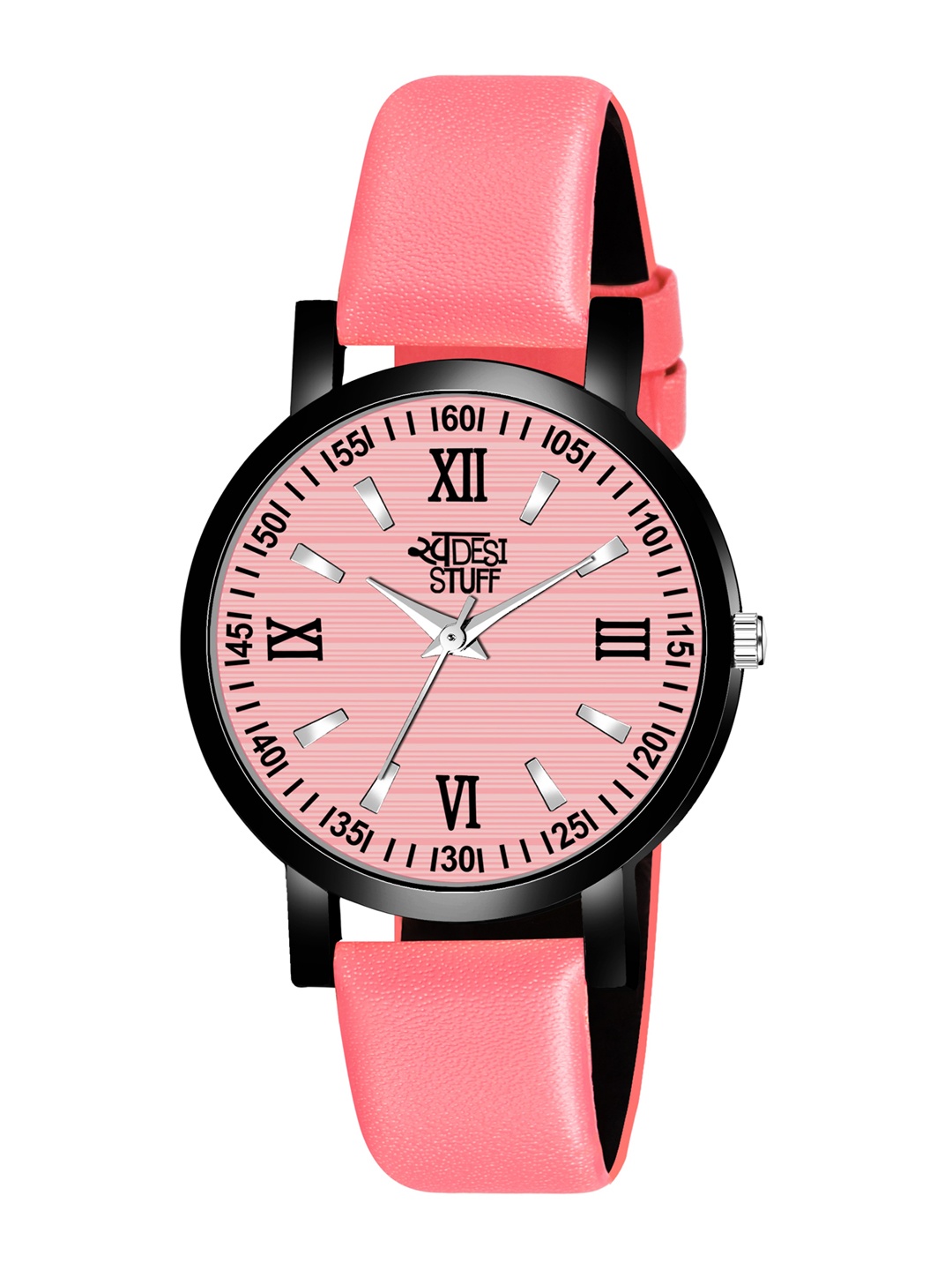 

SWADESI STUFF Girls Pink Leather Analogue Watch SDS 121 PINK