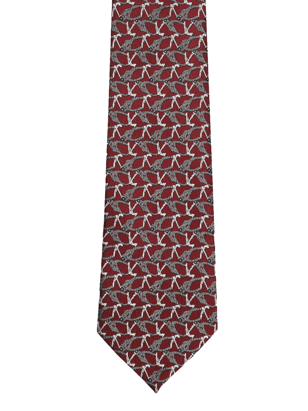 

Tossido Maroon Printed Broad Tie