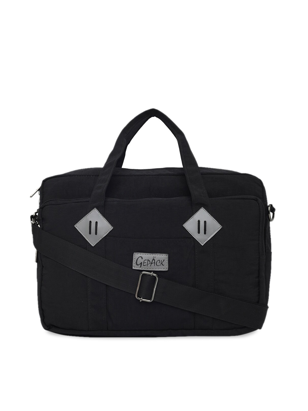

GEPACK by BagsRUs Unisex Black Solid 14 Inch Executive Laptop Bag
