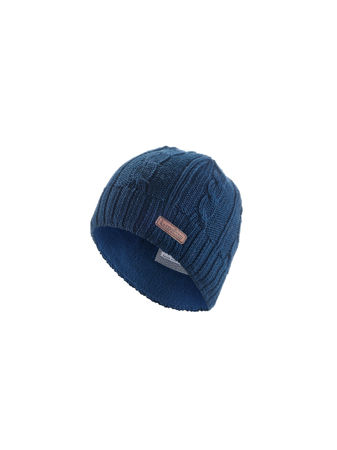 

WEDZE By Decathlon Unisex Kids Navy Blue Self Design Beanie