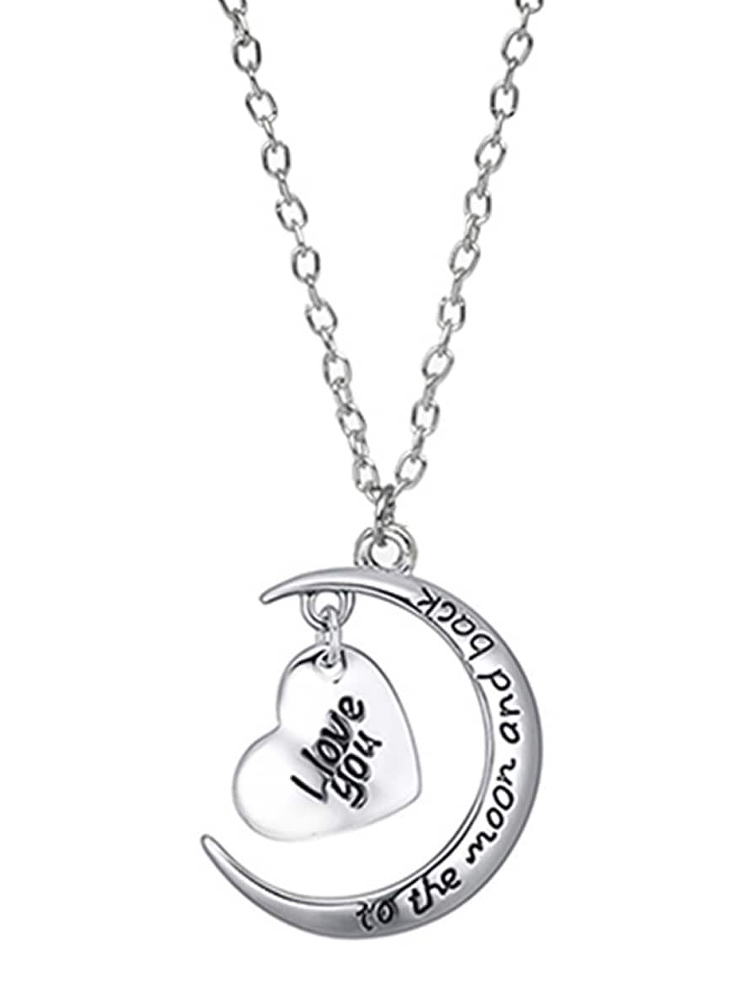 

AQUASTREET Women Silver Love for Sweetheart Heart Pendant