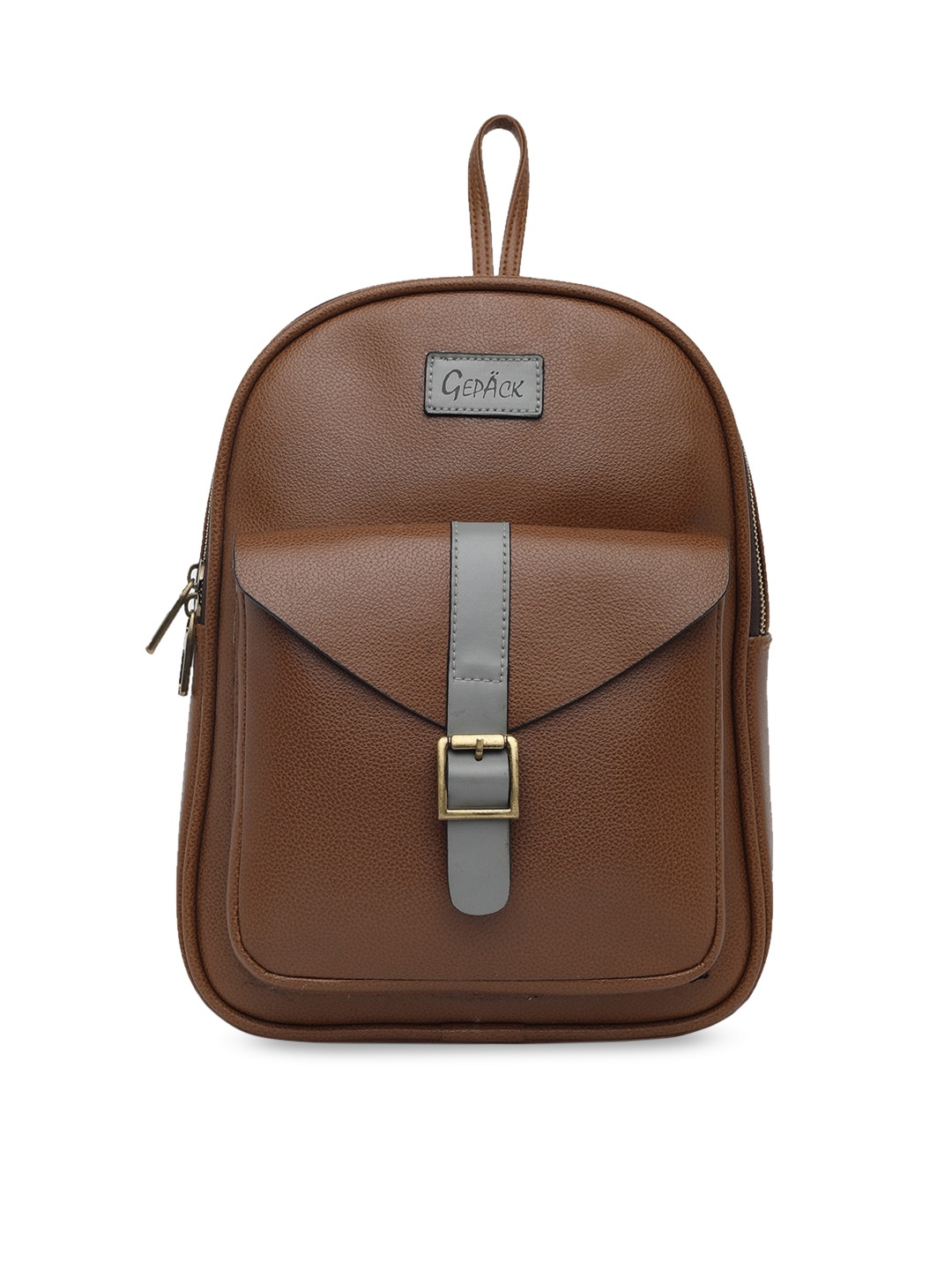 

GEPACK by BagsRUs Women Tan Brown Solid Backpack