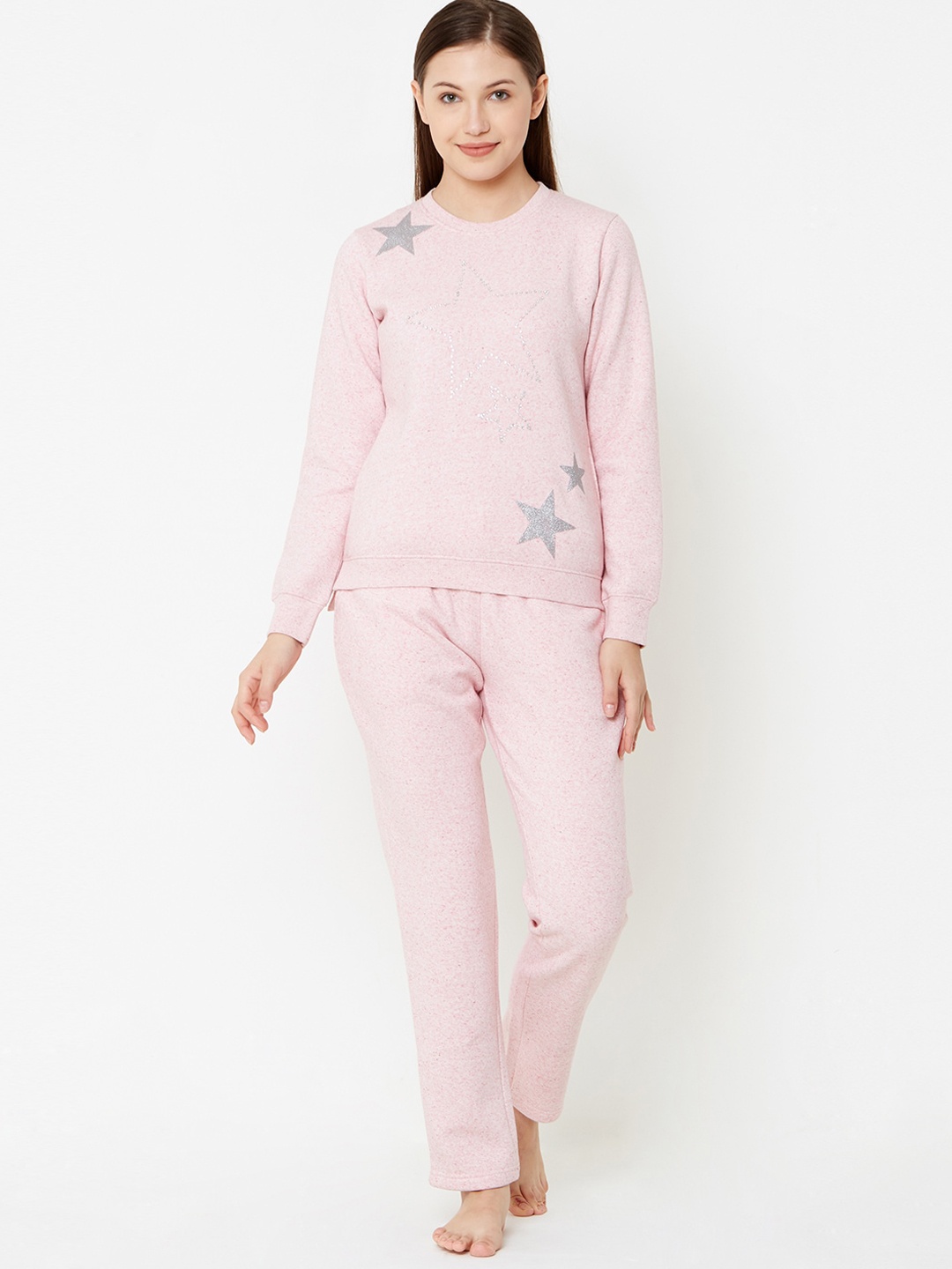 

Sweet Dreams Women Pink Printed Night suit