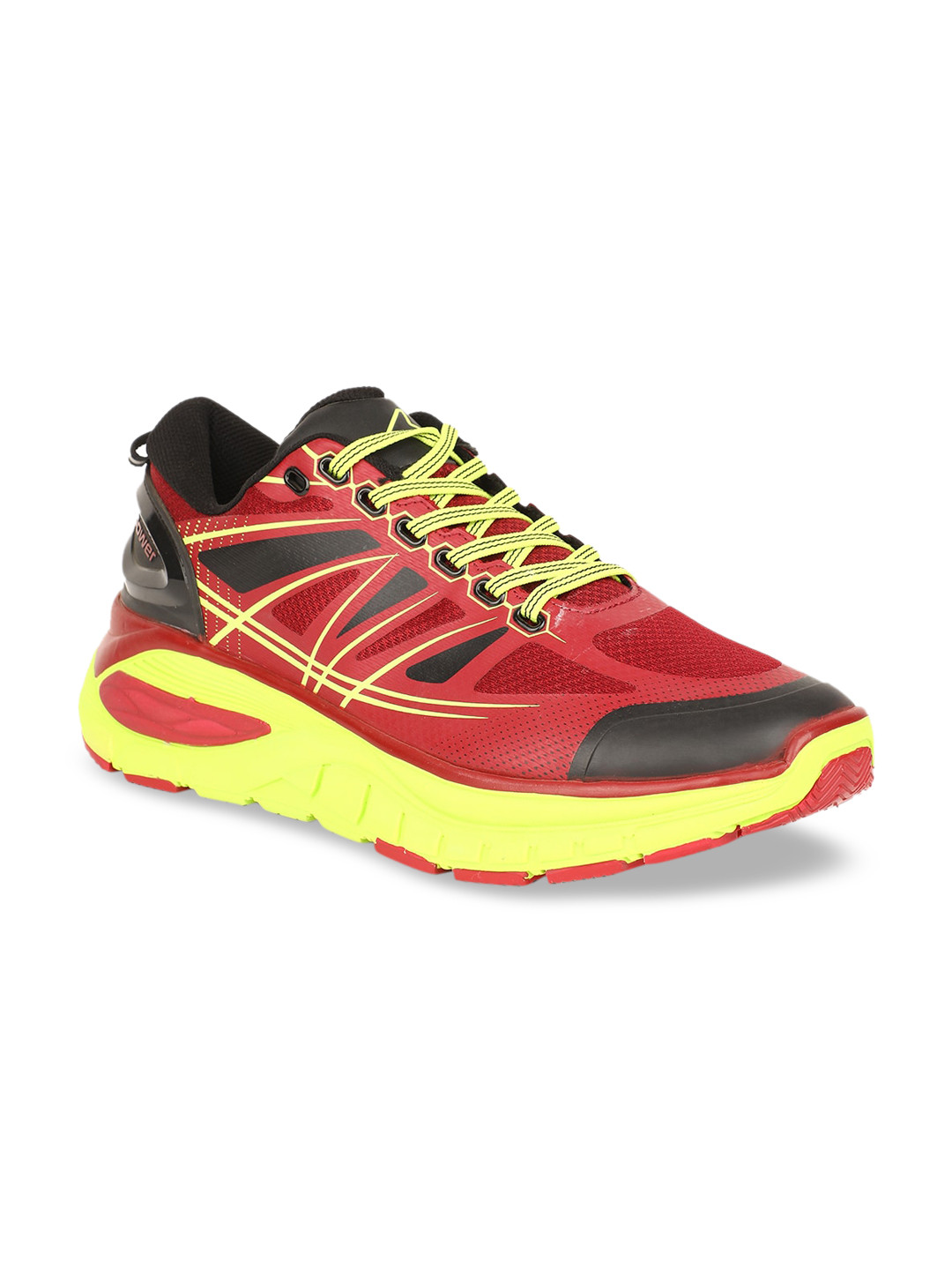 

Power Men Red Textile Running Shoes