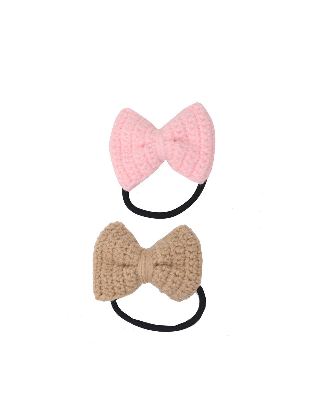 

FUNKRAFTS Girls Brown & Pink Set of 2 Hairband