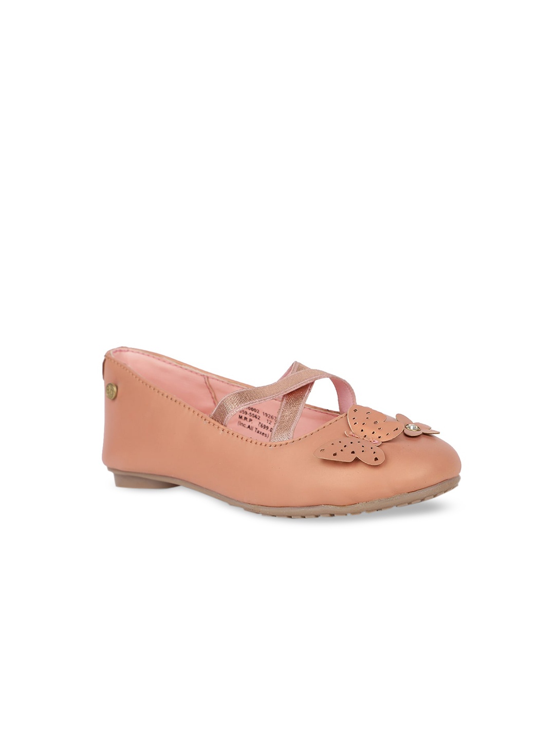 

Bubblegummers Girls Pink Solid PU Ballerinas