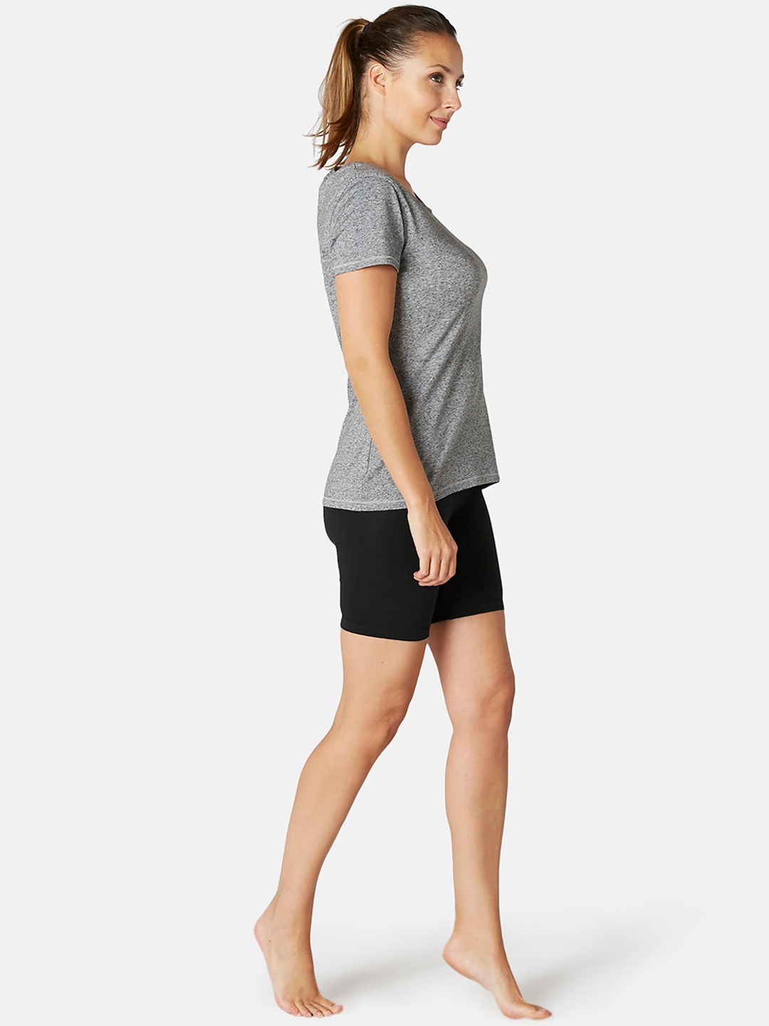 

Domyos By Decathlon Women Cyclist Shorts, Black