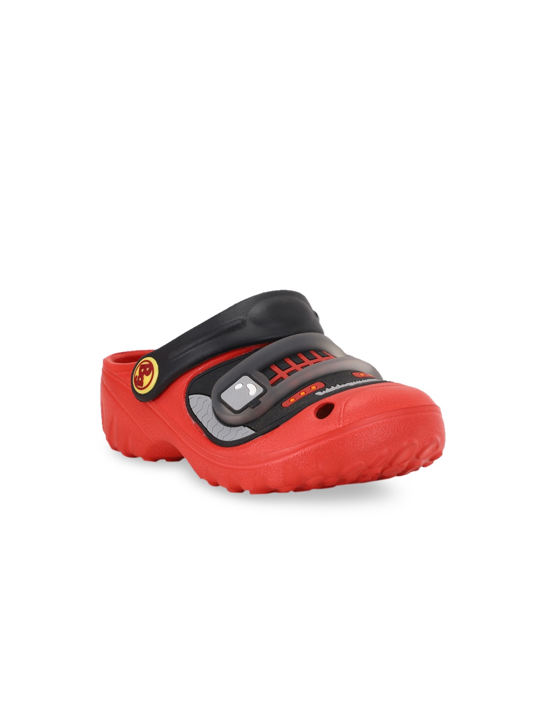 Bubblegummers Boys Red & Black Embellished Clogs