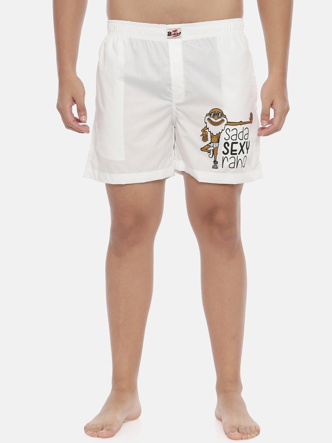 

Bushirt Men White Printed Boxers BX00127