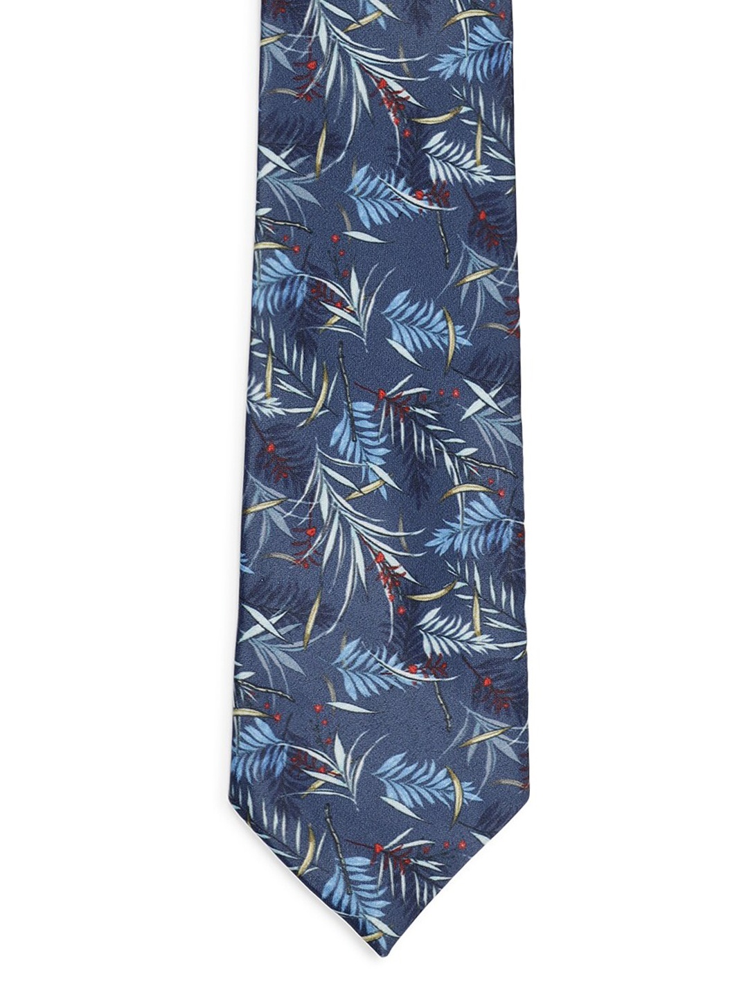 Tossido Blue Printed Broad Tie