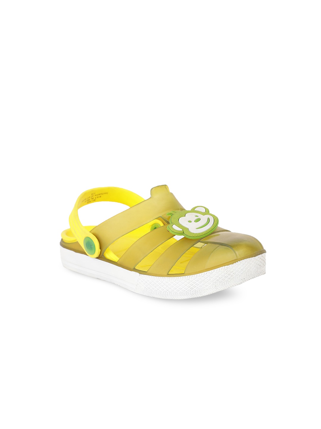 

Bubblegummers Boys Yellow & Green Fisherman Sandals