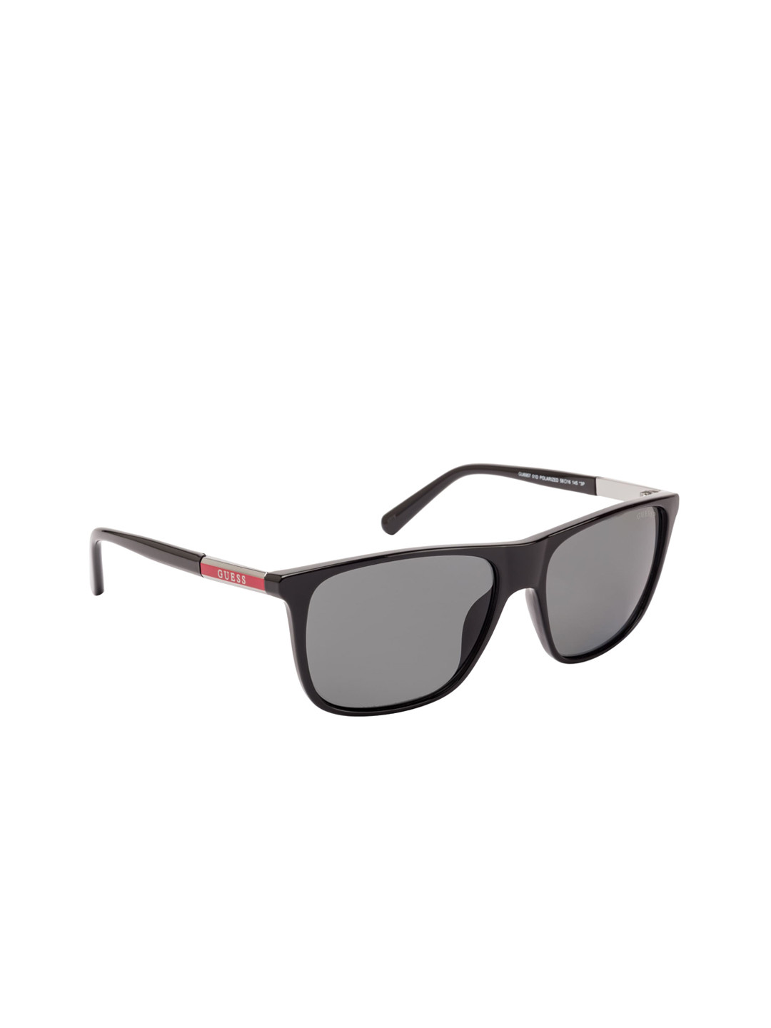 

GUESS Men Square UV Protected Sunglasses GU6957 58 01D, Black