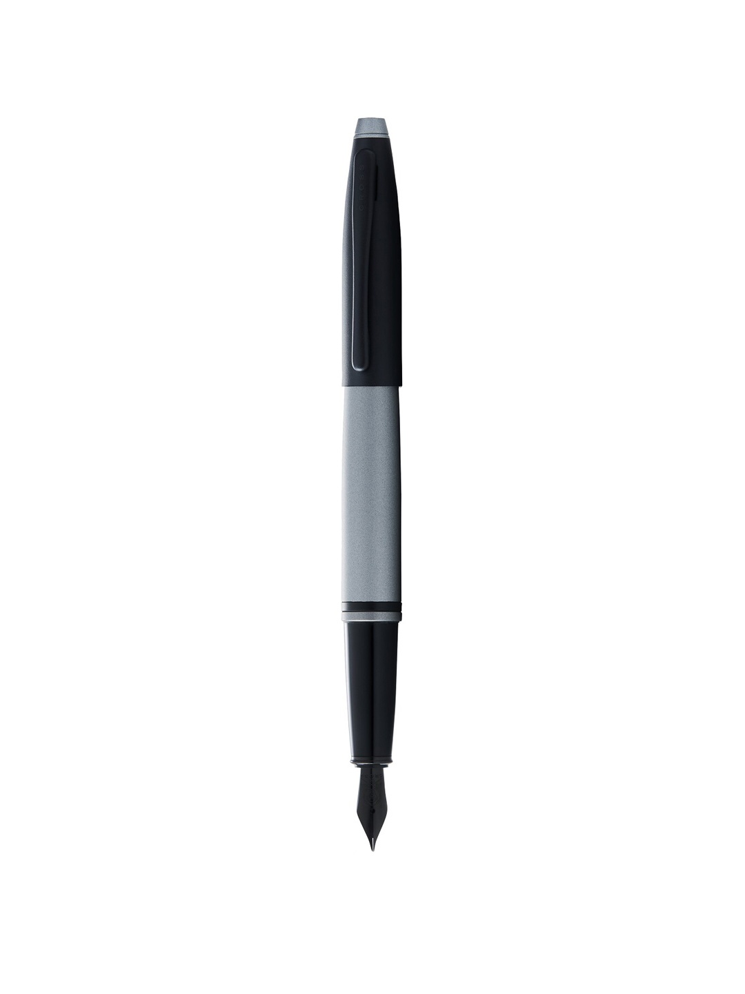 

Cross Matte Gray and Black Lacquer Calais Fountain Pen, Grey