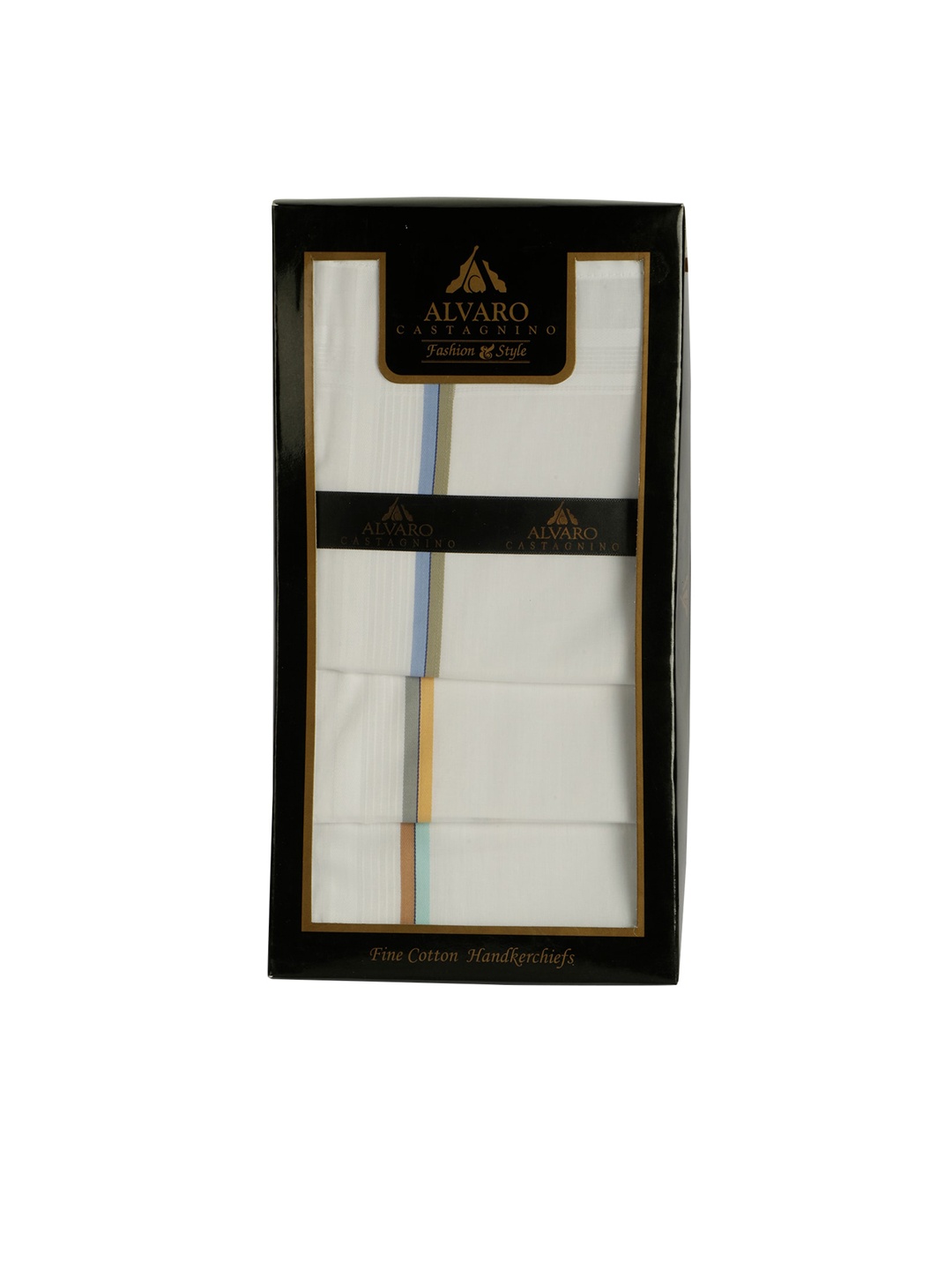 

Alvaro Castagnino Men Pack Of 10 White Handkerchief Gift Set