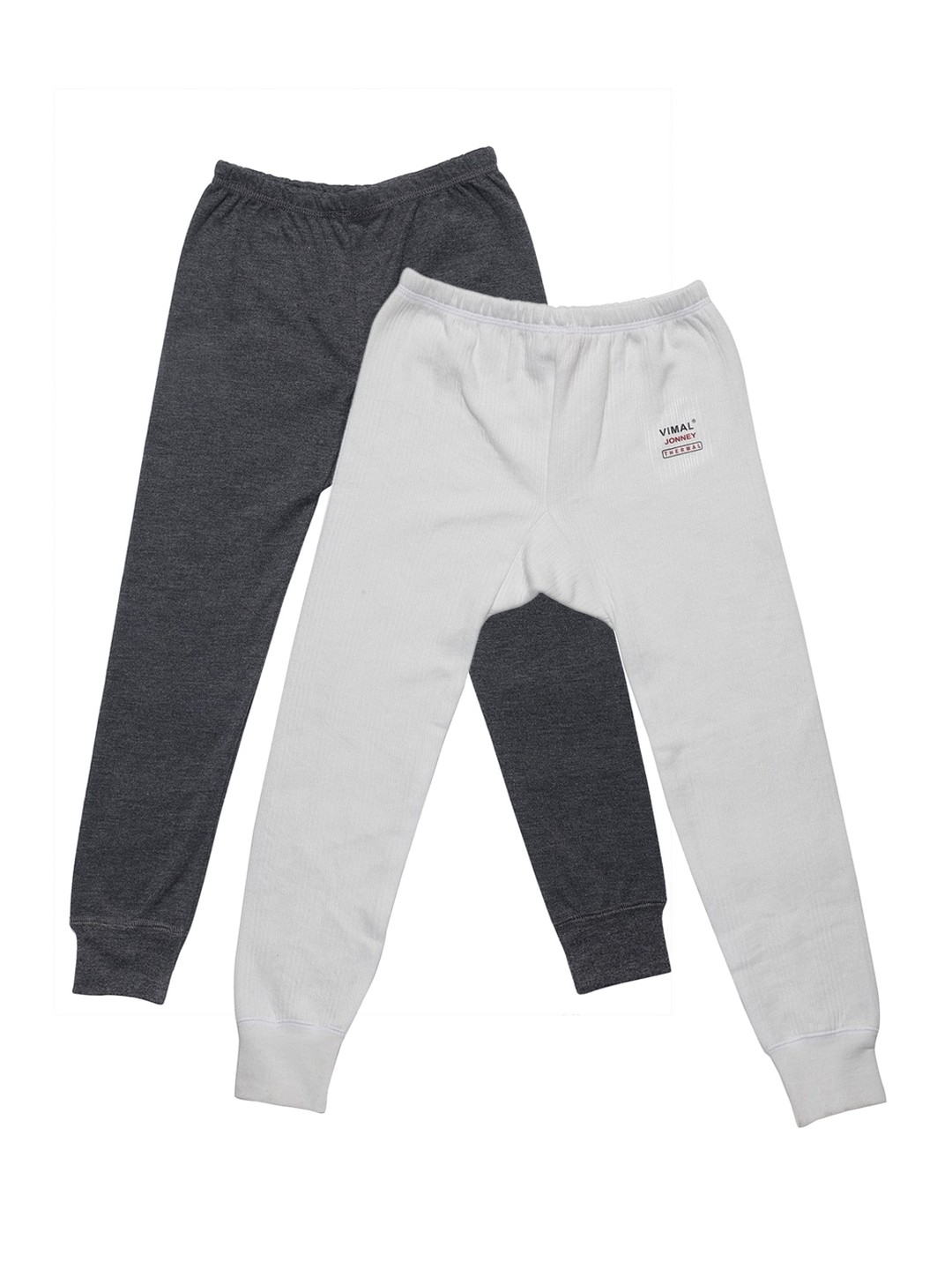 

VIMAL JONNEY Kids Pack of 2 Thermal Bottoms, Grey