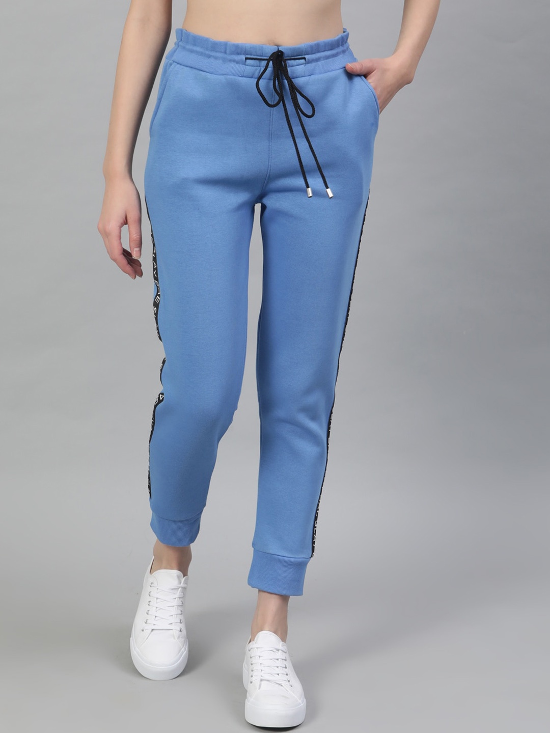 STREET 9 Women Blue Regular Fit Solid Joggers