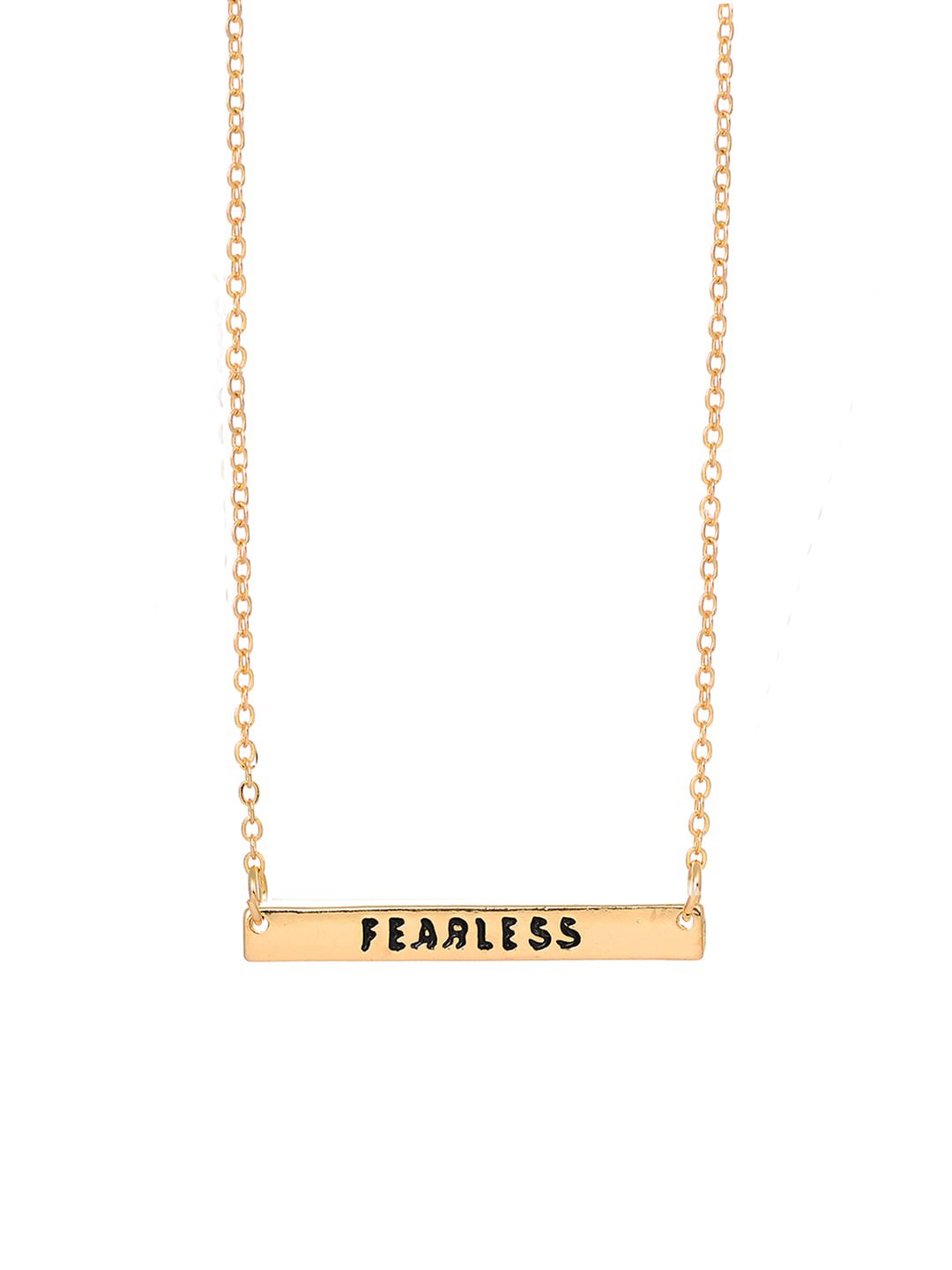 

AQUASTREET Gold-Plated & Black Pendant With Chain