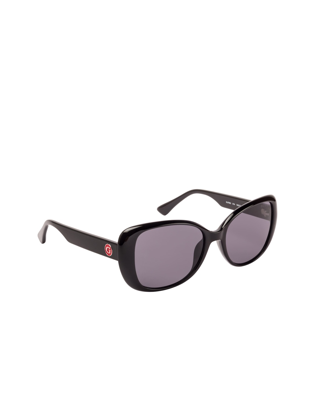 

GUESS Women UV Protected Rectangle Sunglasses GU7653 54 01A, Grey