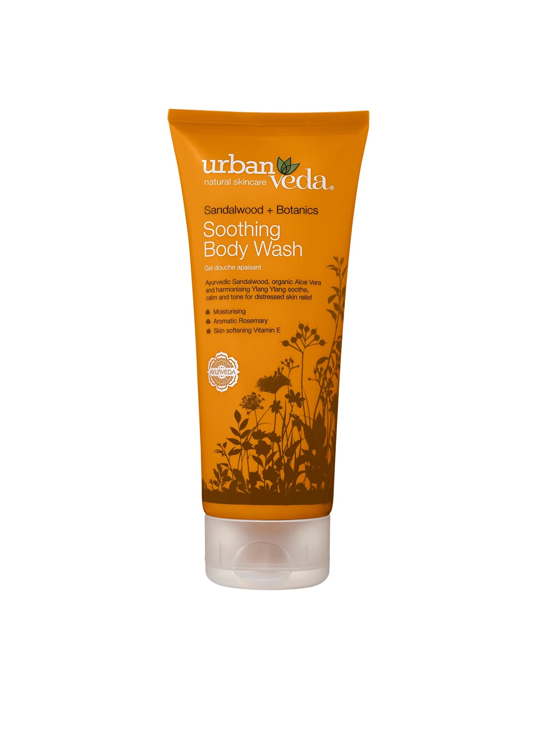 Urban Veda Soothing Sandalwood Body Wash 200ml, White