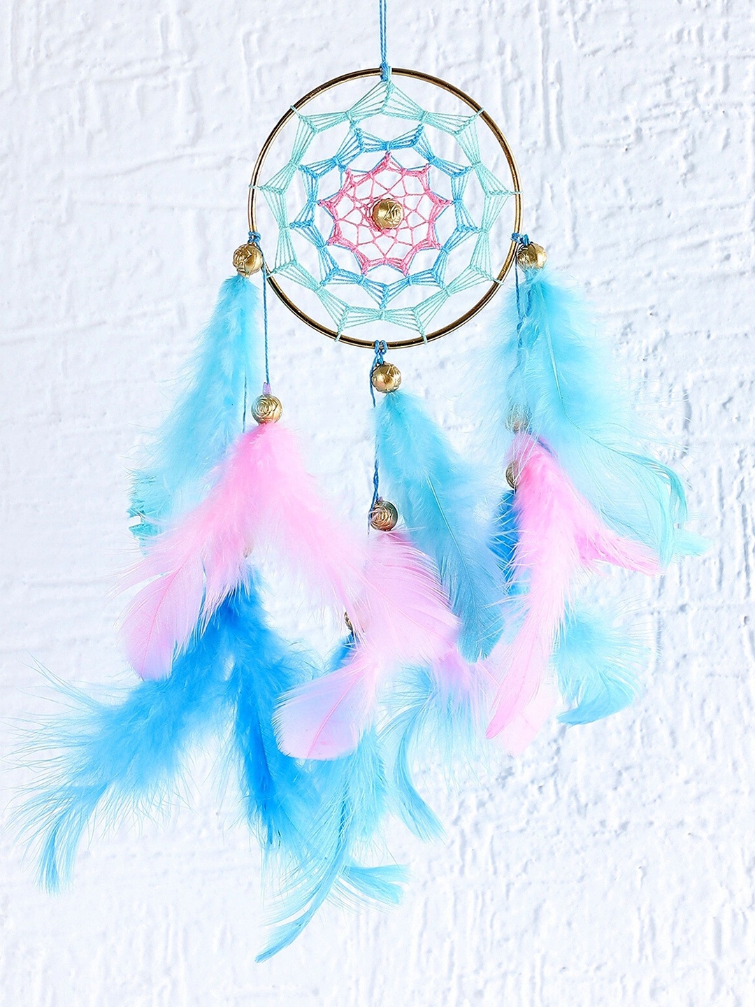 

Rooh Blue & Pink Handmade Pastel Shades Car Hanging