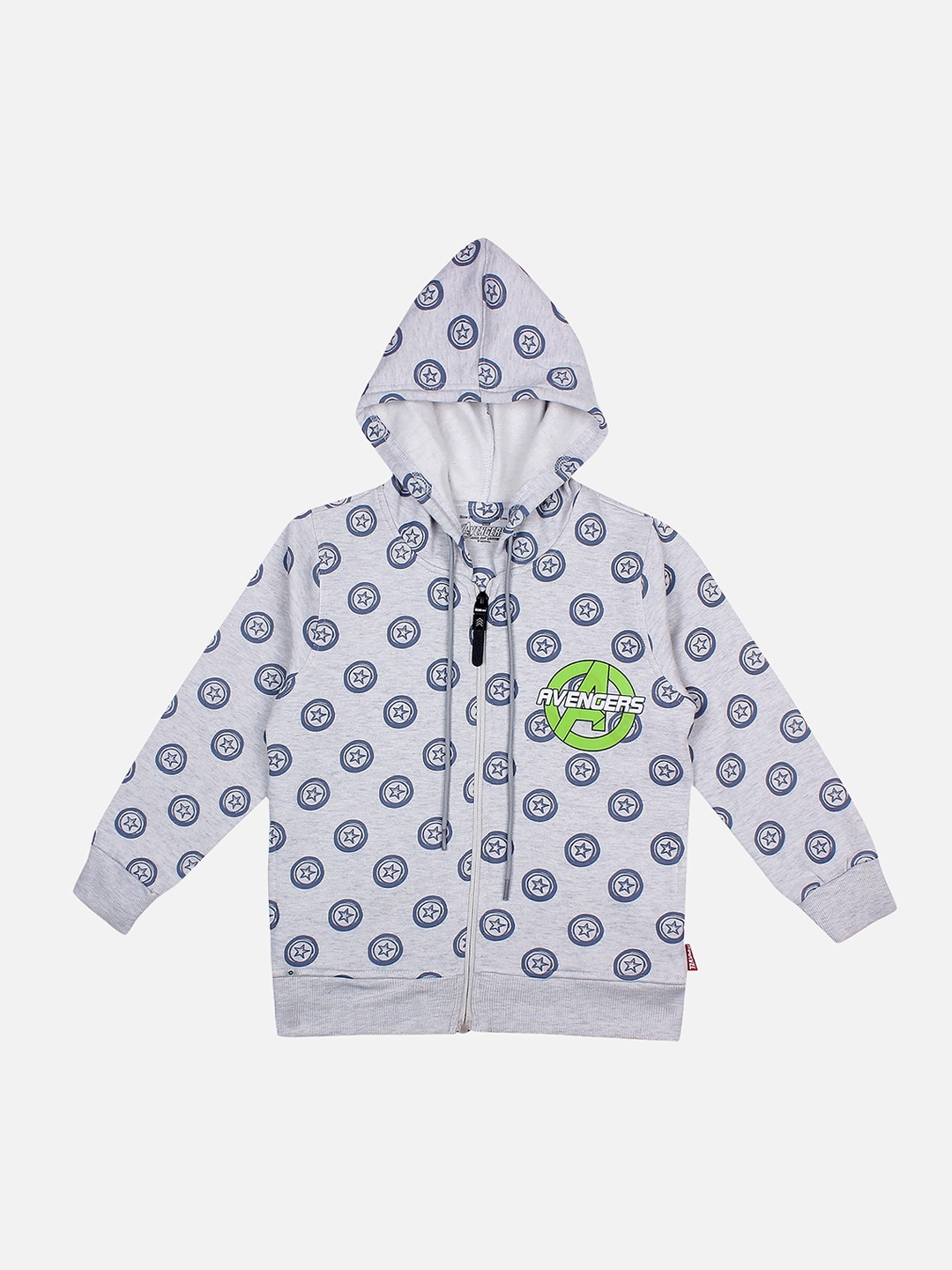 

PROTEENS Boys Grey Avengers Printed Hooded Sweatshirt