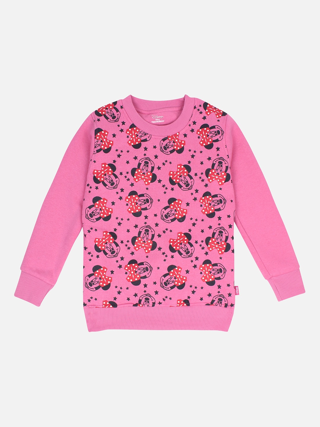 

PROTEENS Girls Pink Minnie Mouse Printed Sweatshirt