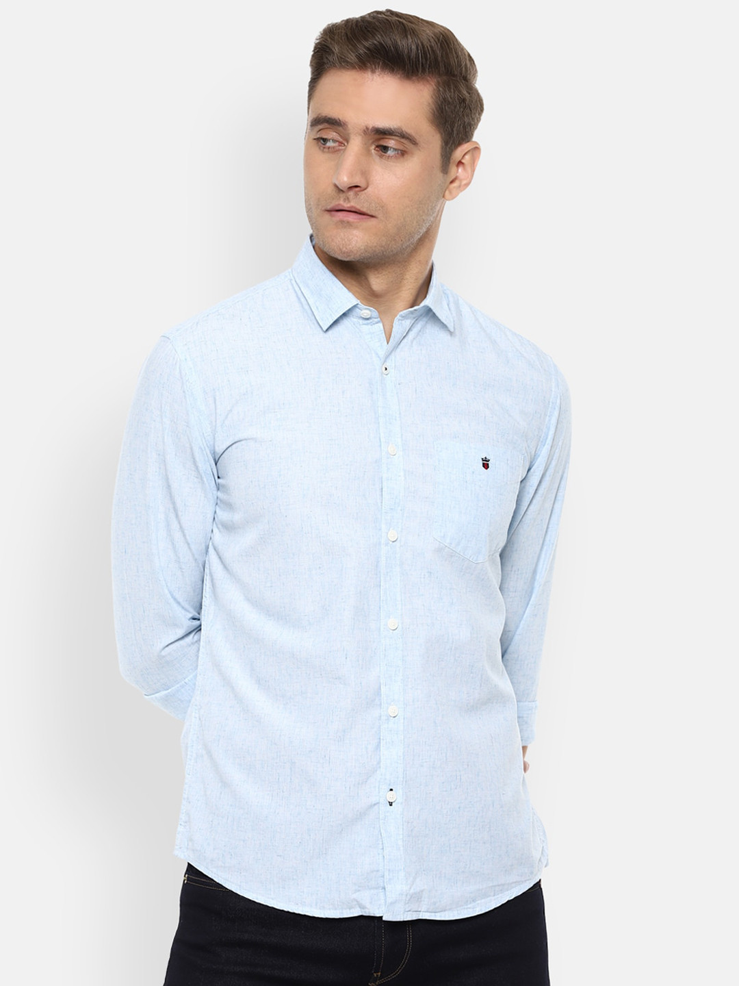 

Louis Philippe Sport Men Blue Slim Fit Solid Casual Shirt