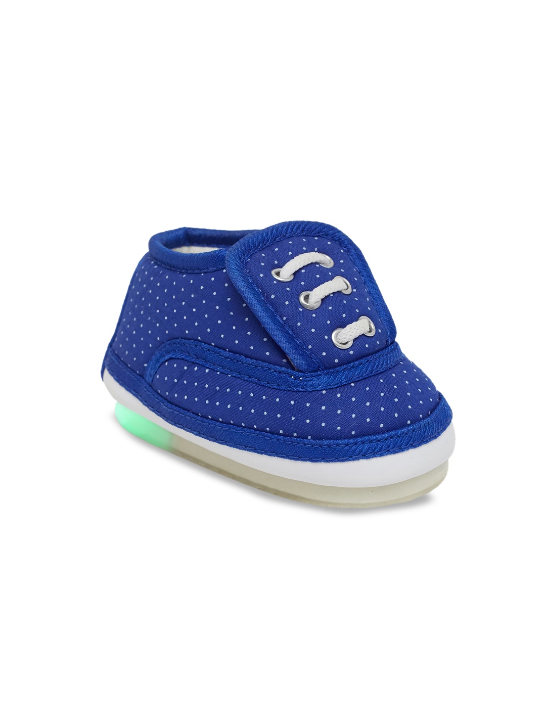 

CHiU Infant Kids Blue & White LED Slip-On Sneakers