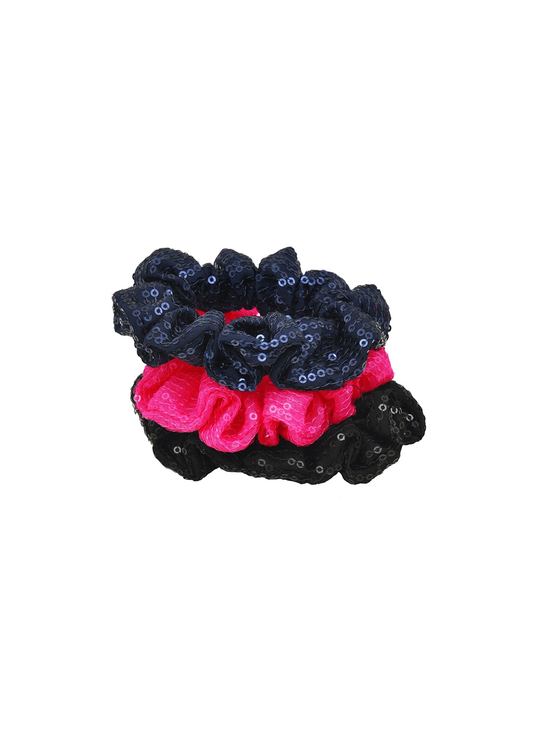 

FUNKRAFTS Girls Pack of 3 Multicoloured Ponytail Holder, Multi