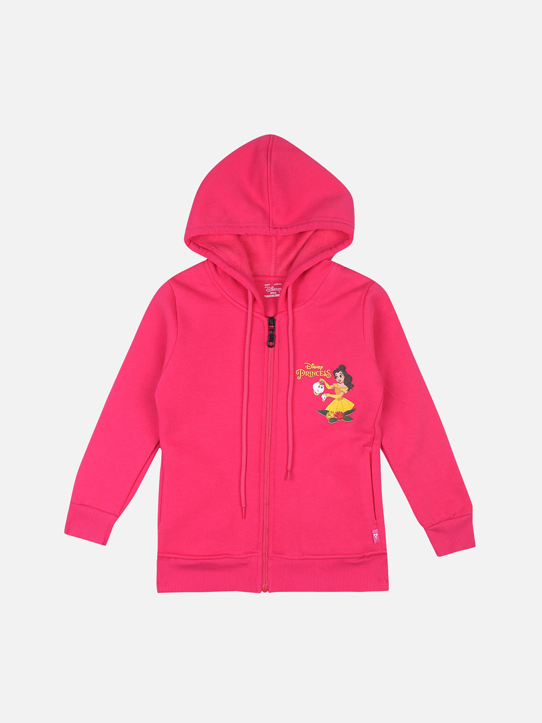 

PROTEENS Girls Fuchsia Solid Hooded Sweatshirt