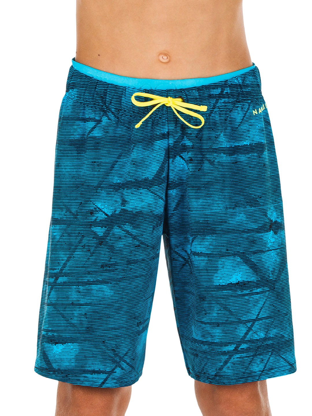 Nabaiji By Decathlon Kids Blue Printed Swim Shorts