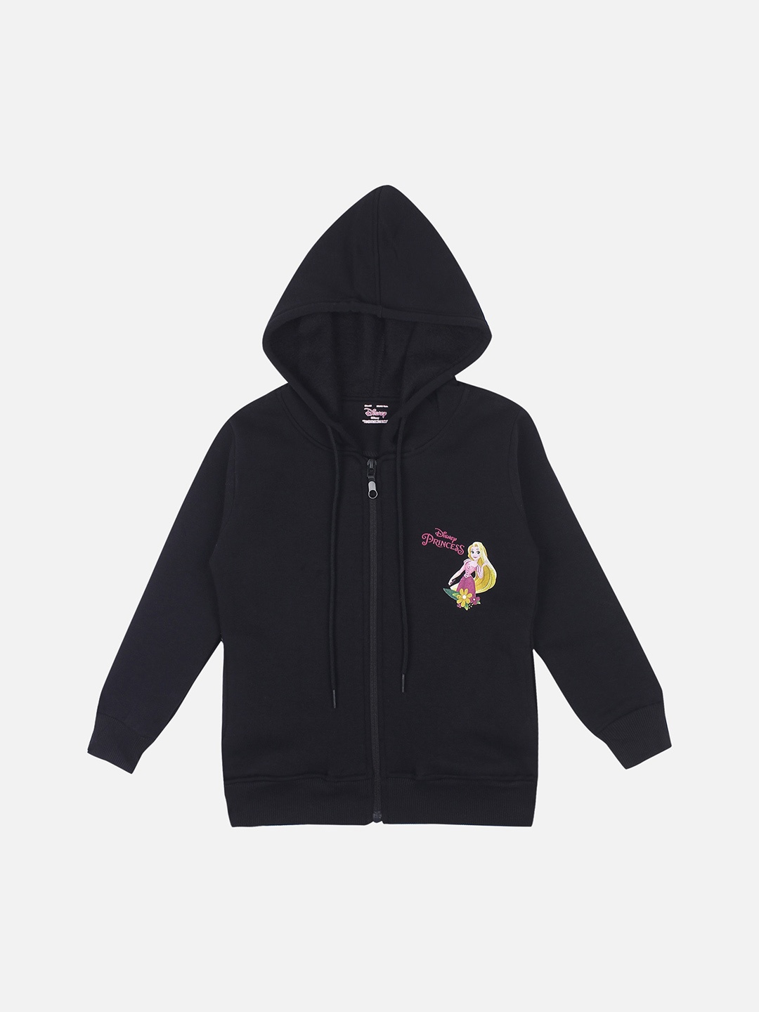 

PROTEENS Girls Black Printed Hooded Sweatshirt